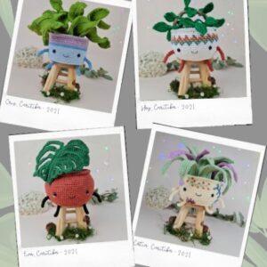 Receita de amigurumi em PDF - Minha amiga Planta