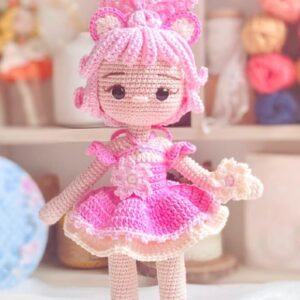 Receita de amigurumi em PDF - Boneca Sakura