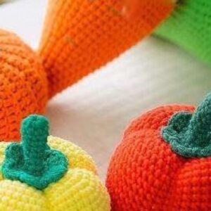 Receita de amigurumi Gratuita - Vegetais