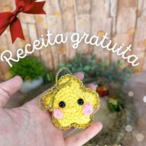 Receita de amigurumi gratuita - Estrelinha de Natal