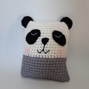 Receita de amigurumi em PDF - Almofada Panda