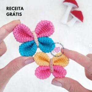 Receita de amigurumi gratuita - Borboletas