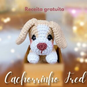 Receita de amigurumi gratuita - Cachorrinho Fred