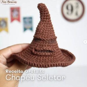 Receita de amigurumi gratuita - Chapéu seletor