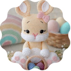 Receita de amigurumi em PDF - Coelha Lilica