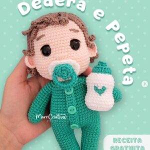 Receita de amigurumi gratuita - Dedera e Pepeta