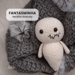 Receita de amigurumi gratuita - Fantasminha