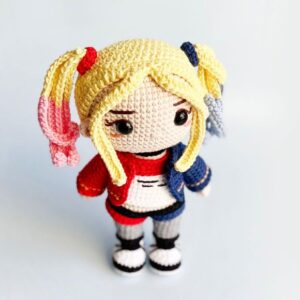 Receita de amigurumi em PDF - Arlequina  - Harley