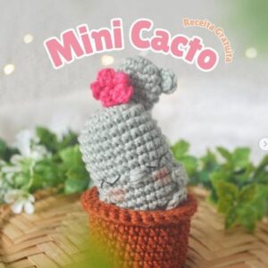 Receita de amigurumi gratuita - Mini cacto