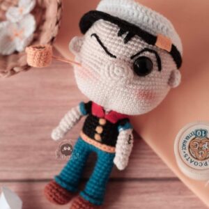 Receita de amigurumi em PDF - Popeye