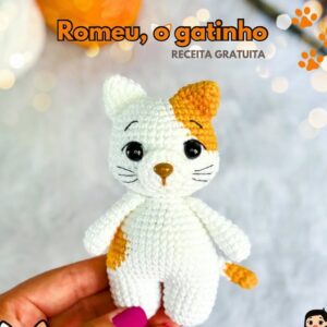 Receita de amigurumi gratuita - Romeu, o Gato