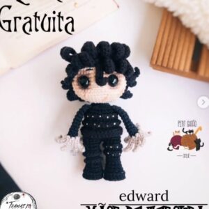 Receita de amigurumi gratuita - Edward Mãos de tesoura