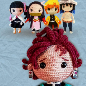 Receita de amigurumi em PDF - Demon Slayer - 5 Heróis