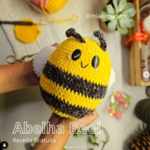 Receita de amigurumi gratuita - Abelha Beel