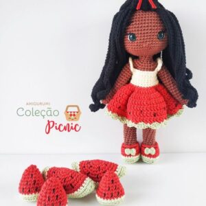Receita de amigurumi em PDF - Boneca Alice