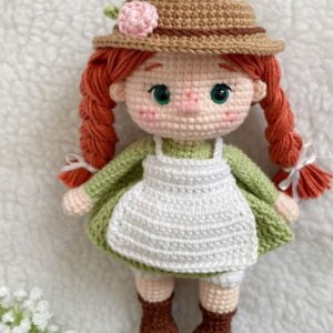 Receita de amigurumi em PDF - Boneca Anna