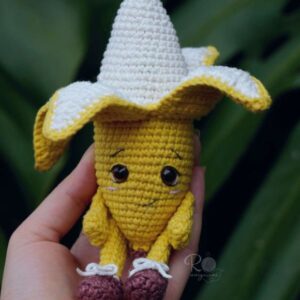 Receita de amigurumi em PDF - Banana