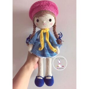 Receita de amigurumi em PDF - Boneca Marina