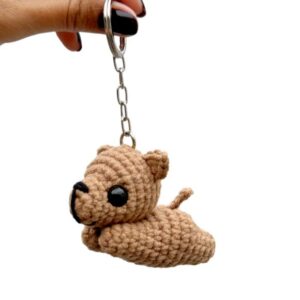 Receita de amigurumi - Chaveiro Cachorro