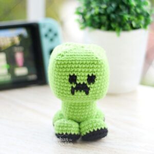 Receita de amigurumi em PDF - Creeper