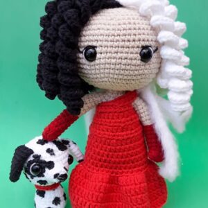 Receita de amigurumi em PDF - Cruella