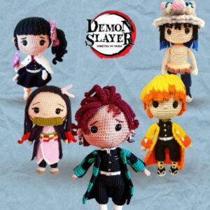 Receita de amigurumi em PDF - Demon Slayer