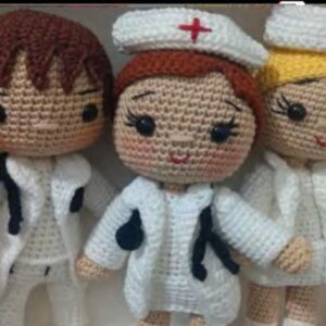 Receita de amigurumi em PDF - Enfermeiros