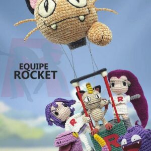 Receita de amigurumi em PDF - Equipe Rocket