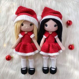 Receita de amigurumi em PDF - Bonecas Estela & Serena