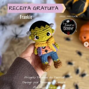 Receita de amigurumi gratuita - Frankie