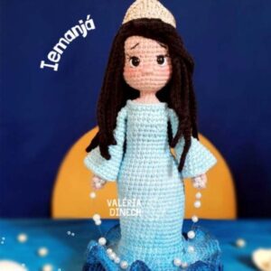 Receita de amigurumi em PDF - Iemanjá