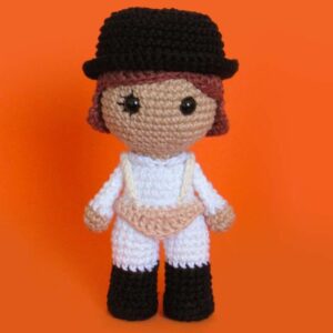 Receita de amigurumi em PDF - Alex Delarge - Laranja Mecânica