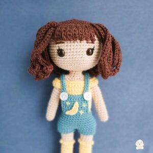 Receita de amigurumi em PDF - Boneca Lunabelle