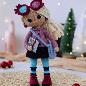 Receita de amigurumi em PDF - Boneca Luna