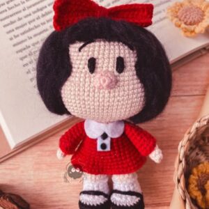 Receita de amigurumi em PDF - Mafalda