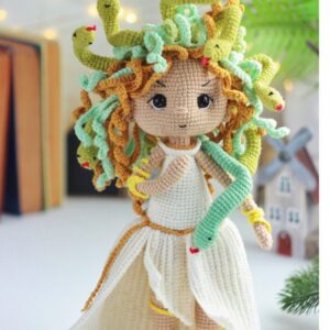 Receita de amigurumi em PDF - Medusa