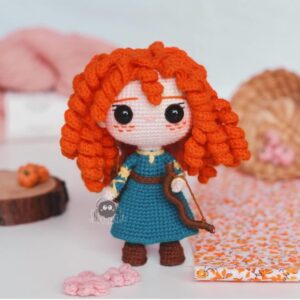 Receita de amigurumi em PDF - Mérida
