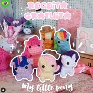 Receita de amigurumi gratuita - My little Pony