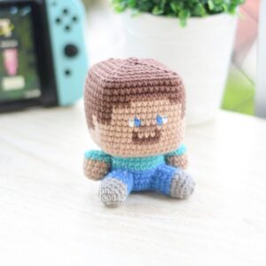 Receita de amigurumi em PDF - Mineiro Minecraft