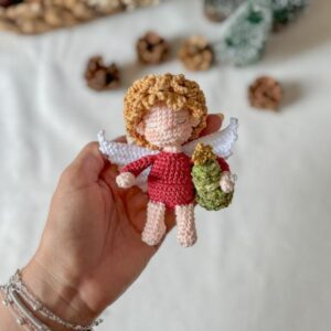Receita de amigurumi em PDF - Mini Anjo