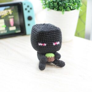 Receita de amigurumi em PDF - Minecraft - O monstro do fim