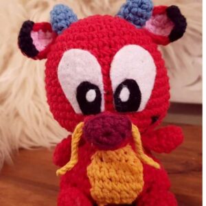 Receita de amigurumi em PDF - Mushu