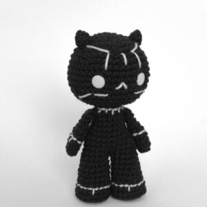 Receita de amigurumi em PDF - Pantera Negra