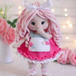 Receita de amigurumi em PDF - Boneca Rosita