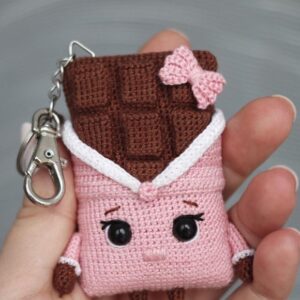 Receita de amigurumi em PDF - Barra de chocolate