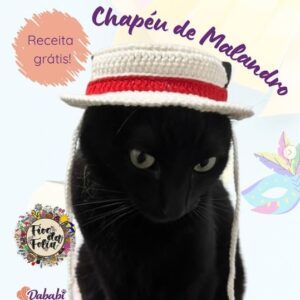Receita de amigurumi gratuita - Chapéu de Malandro