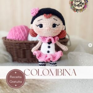 Receita de amigurumi gratuita - Colombina