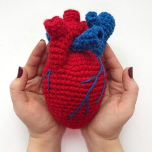 Receita de Amigurumi em pdf - Coração em Crochê