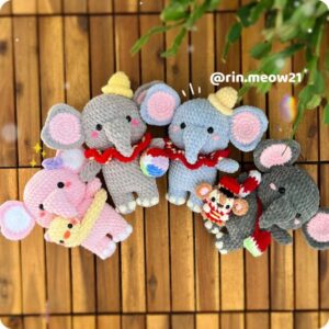 Receita de Amigurumi em pdf - Dumbo e Amigos