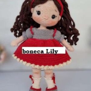 Receita de amigurumi em PDF - Boneca Lilly